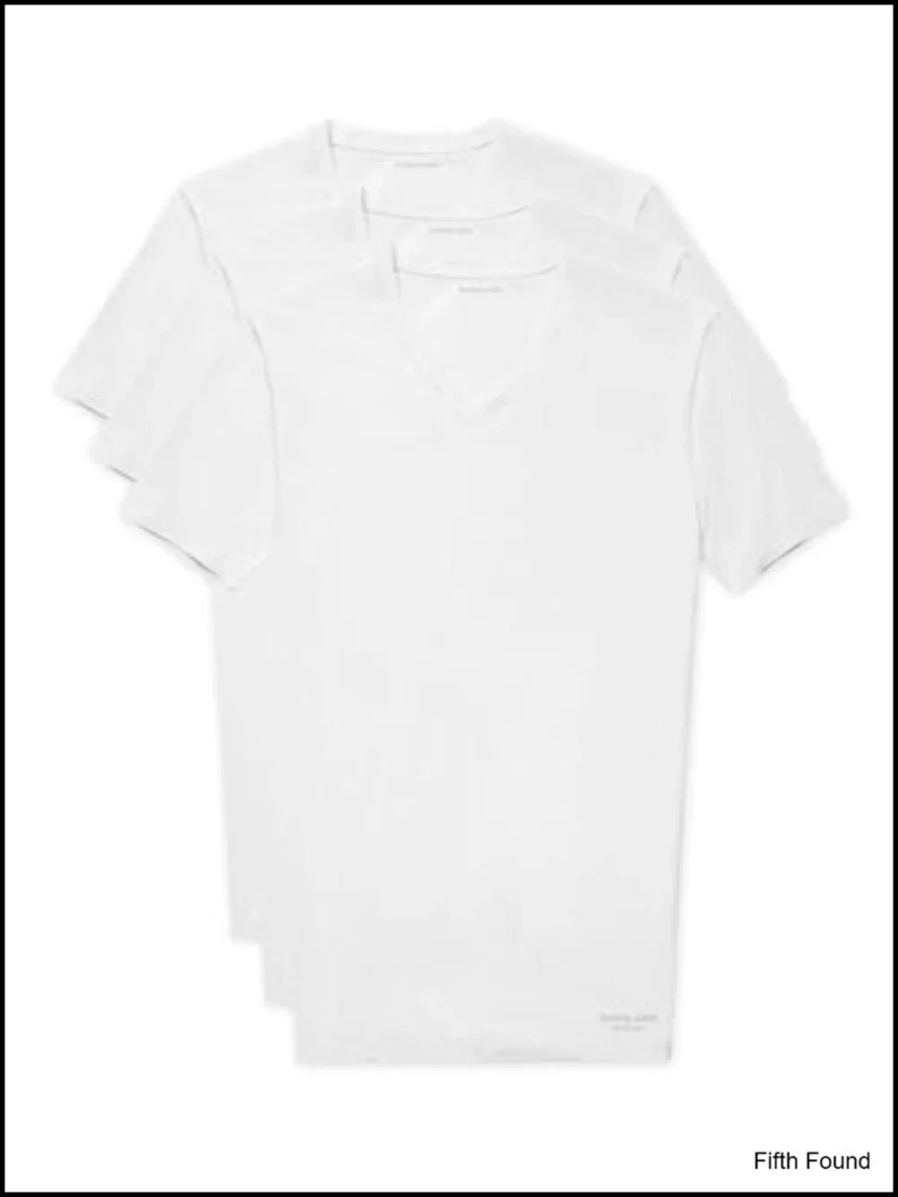 Men's Essential Cool Cotton V-Neck Undershirt Moisture Wicking Stay-Tucked